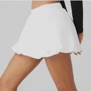 Alo White Bubble Tennis Skort